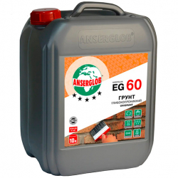 Грунтовка глубокопроникающая EG-60, 10л, Anserglob