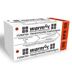 Пінопласт EPS 50, 1000х500х40мм, до 11кг/м3, Warm-C