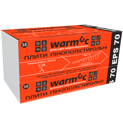 Пінопласт EPS 70, 1000х500х80мм, до 13кг/м3, Warm-C