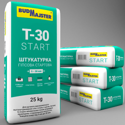 Штукатурка T-30 гіпсова, 25 кг, BUDMAJSTER
